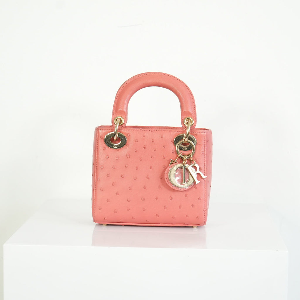 Christian Dior Ostrich Skin Lady Dior