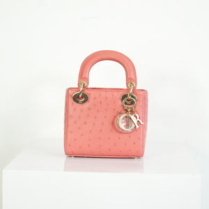 Christian Dior Ostrich Skin Lady Dior