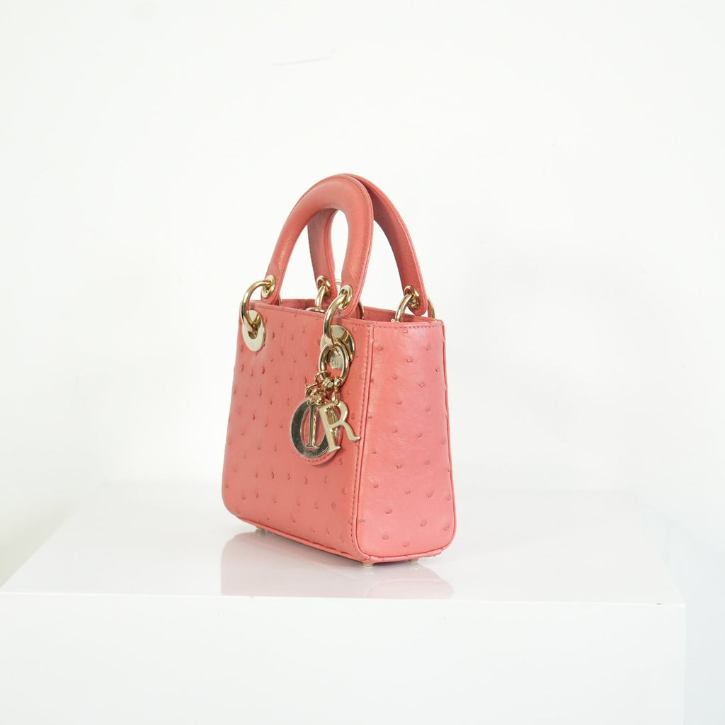 Christian Dior Ostrich Skin Lady Dior