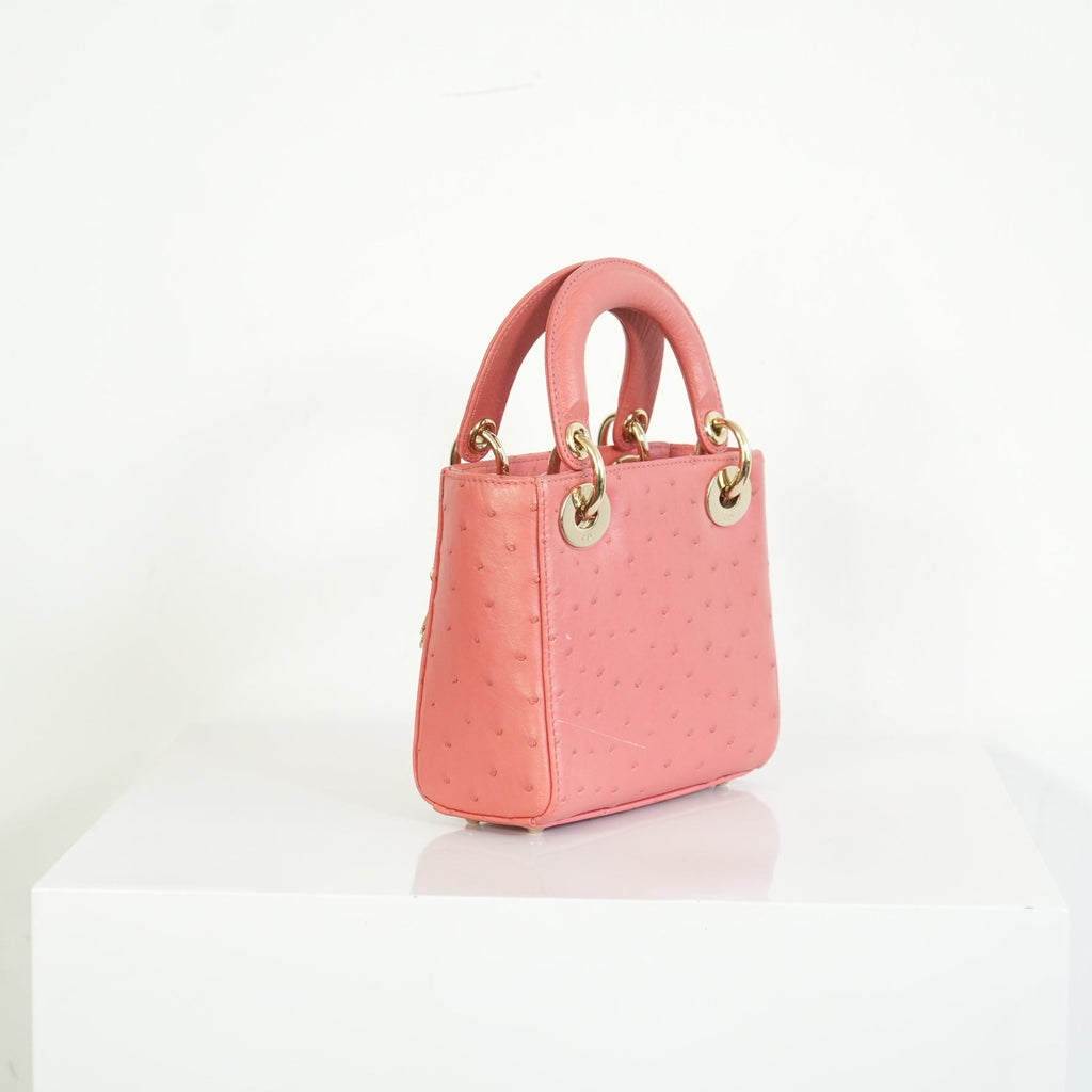 Christian Dior Ostrich Skin Lady Dior