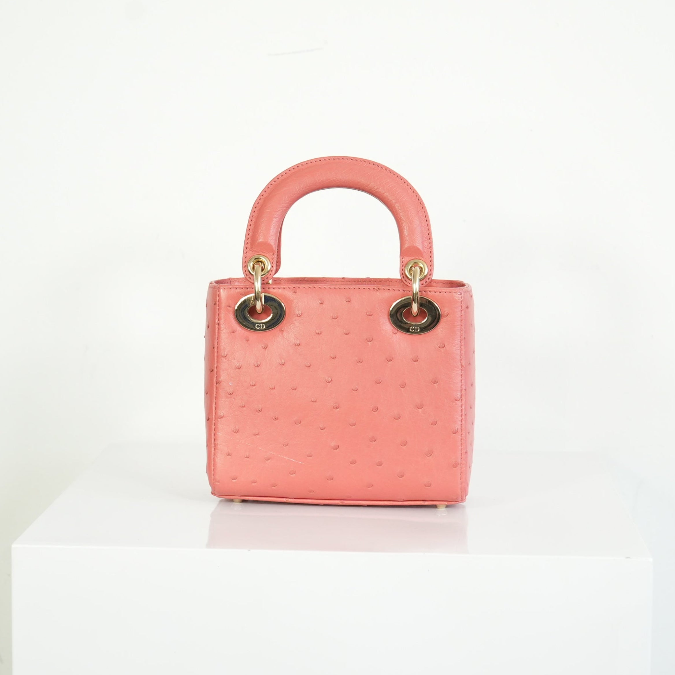 Christian Dior Ostrich Skin Lady Dior