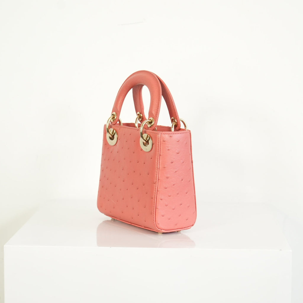Christian Dior Ostrich Skin Lady Dior