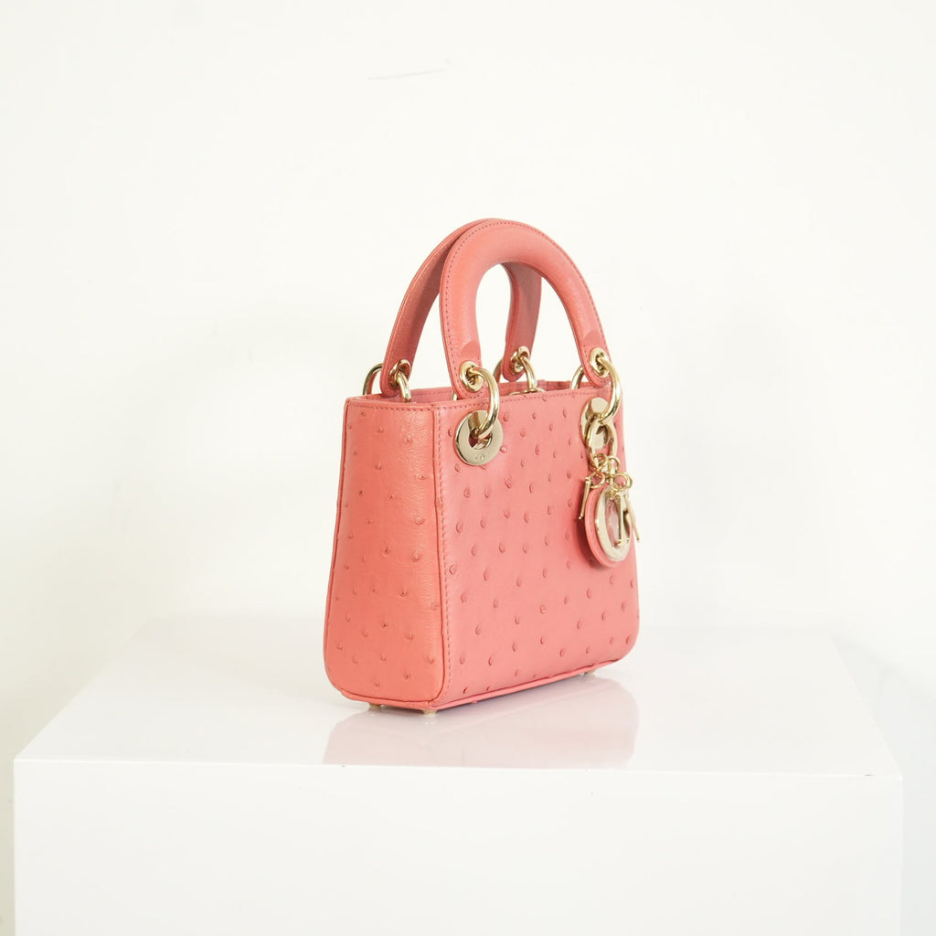 Christian Dior Ostrich Skin Lady Dior