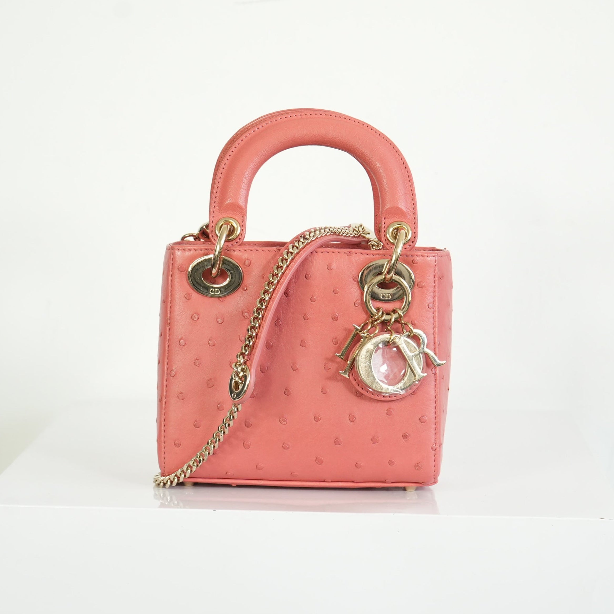 Christian Dior Ostrich Skin Lady Dior