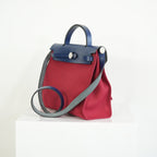 Hermes Herbag Red And Blue Zip 31 PM Bag