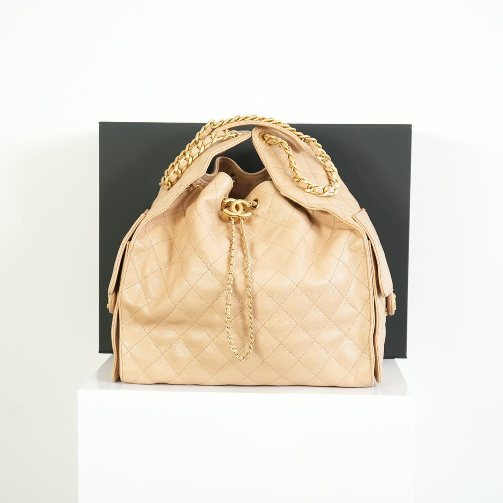 Chanel 25 Medium Caviar Full Set