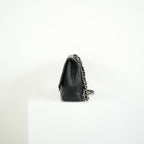 Chanel Classic Black Quilted Caviar Leather Jumbo Flap