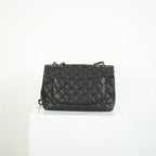 Chanel Classic Black Quilted Caviar Leather Jumbo Flap