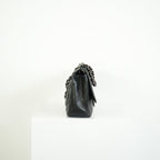 Chanel Classic Black Quilted Caviar Leather Jumbo Flap