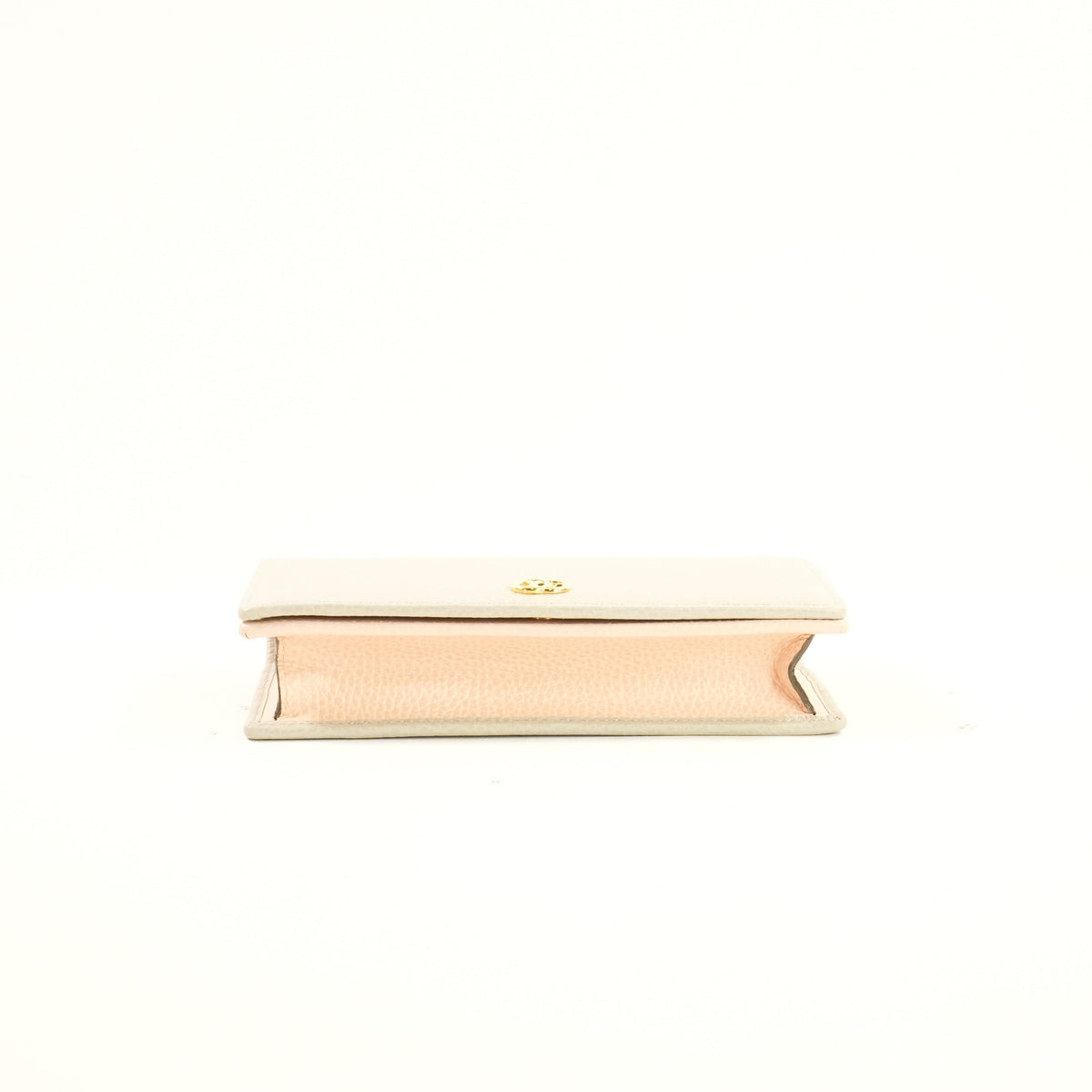 Gucci Light Grey/Pink Mini GG Marmont Chain Wallet (Full Set)