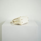 Chanel White Top Handle Caviar