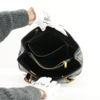 Saint Laurent Black Leather Large Loulou Shopper Gold Hardware (Dust Bag)