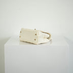 Chanel White Top Handle Caviar