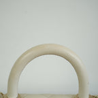 Chanel White Top Handle Caviar