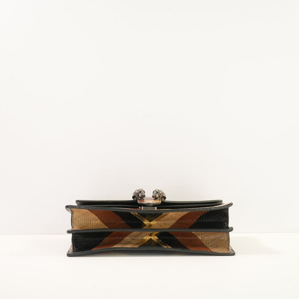 Gucci Snakeskin Cheveron Ayers Medium Dyionisus Bag