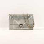 Christian Dior Metallic Patent Micro-Cannage Diorama WOC (2018)