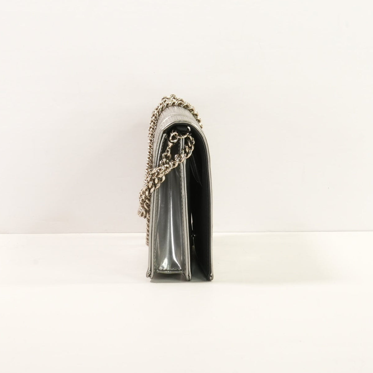 Christian Dior Metallic Patent Micro-Cannage Diorama WOC (2018)