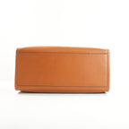 Fendi Brown Leather Sunshine Medium Tote-Tortioseshell Handles (Dust Bag)