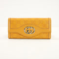 Gucci Guccissima Sukey Continental Wallet  in Yellow Leather
