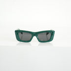 Prada SPR 13Z Green Marble Acetate Finish Sunglasses FULL SET