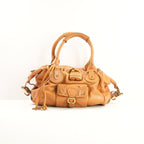 Chloe Paddington Medium Leather Handbag Rare Brown Whiskey Padlock & Key (Dust Bag)