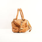 Chloe Paddington Medium Leather Handbag Rare Brown Whiskey Padlock & Key (Dust Bag)