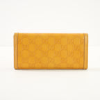 Gucci Guccissima Sukey Continental Wallet  in Yellow Leather