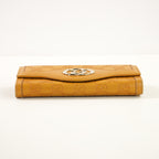 Gucci Guccissima Sukey Continental Wallet  in Yellow Leather