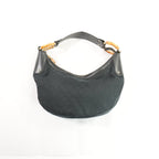 Gucci Women's One Shoulder Hobo Canvas Leather Black