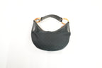 Gucci Women's One Shoulder Hobo Canvas Leather Black