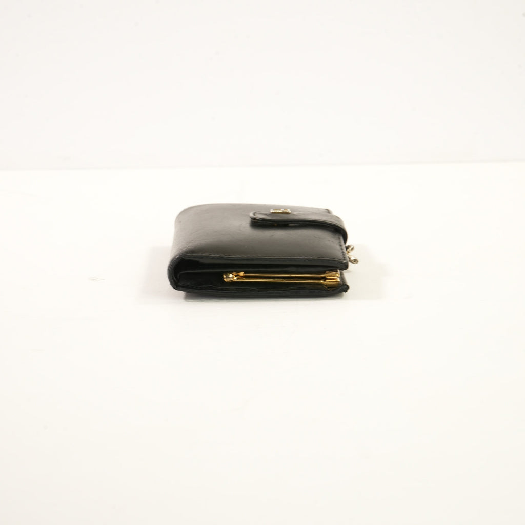 Fendi Black Leather Bi-Fold Wallet