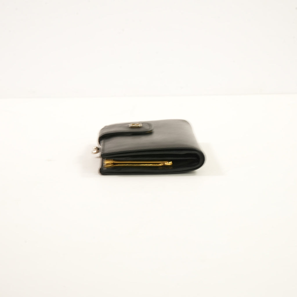Fendi Black Leather Bi-Fold Wallet