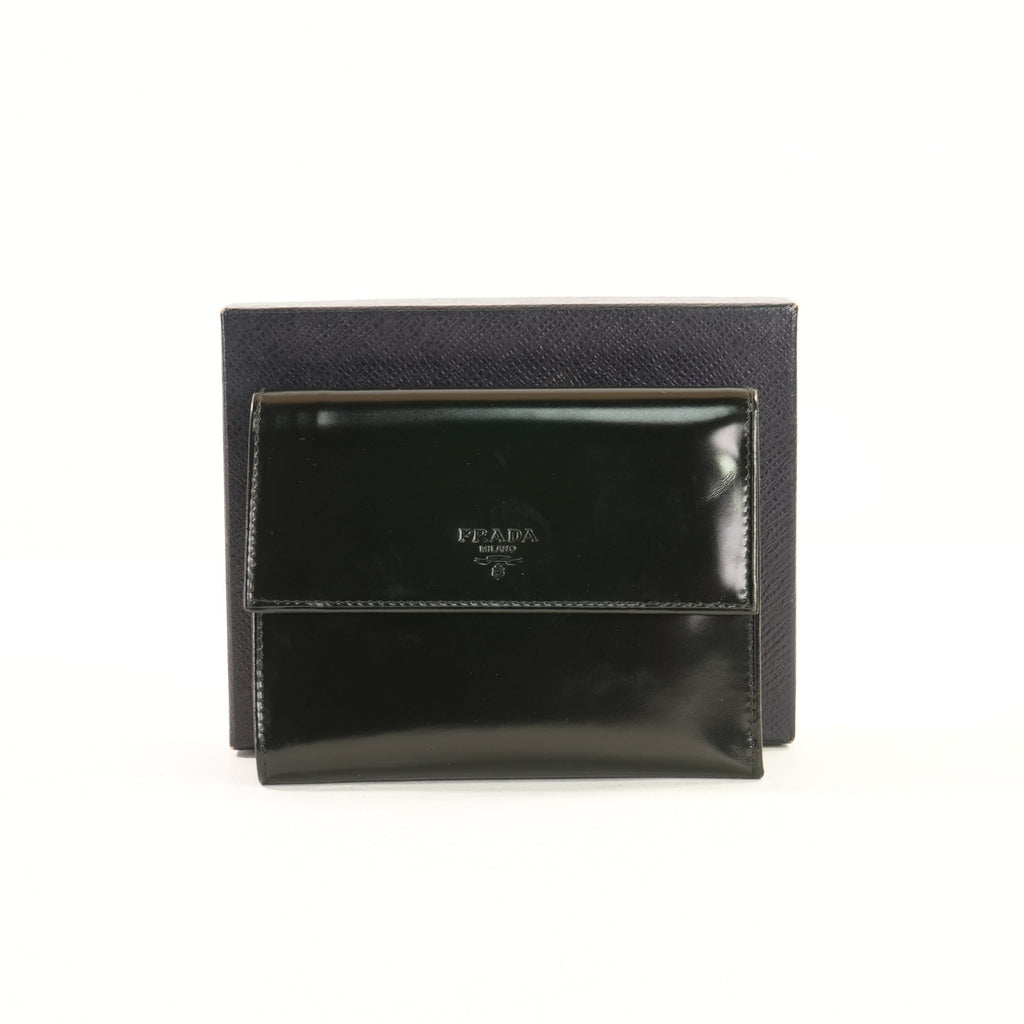 Prada Black Trifold Wallet (Box)