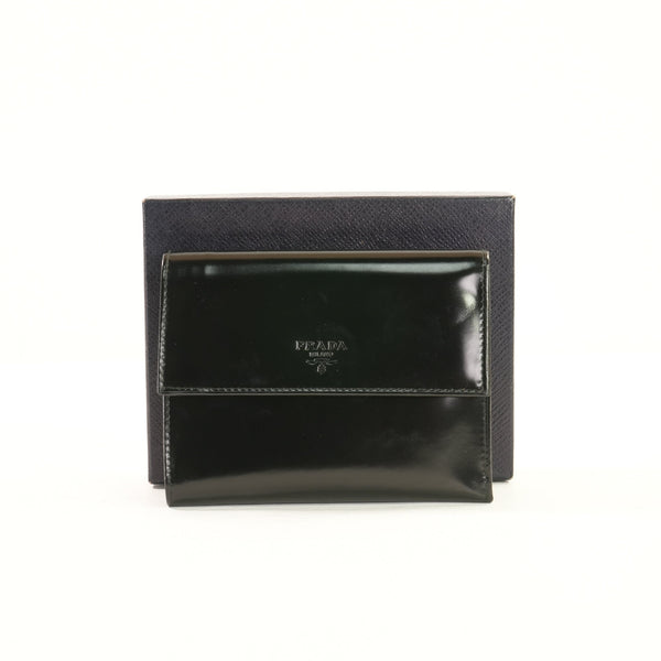 Prada Black Trifold Wallet (Box)
