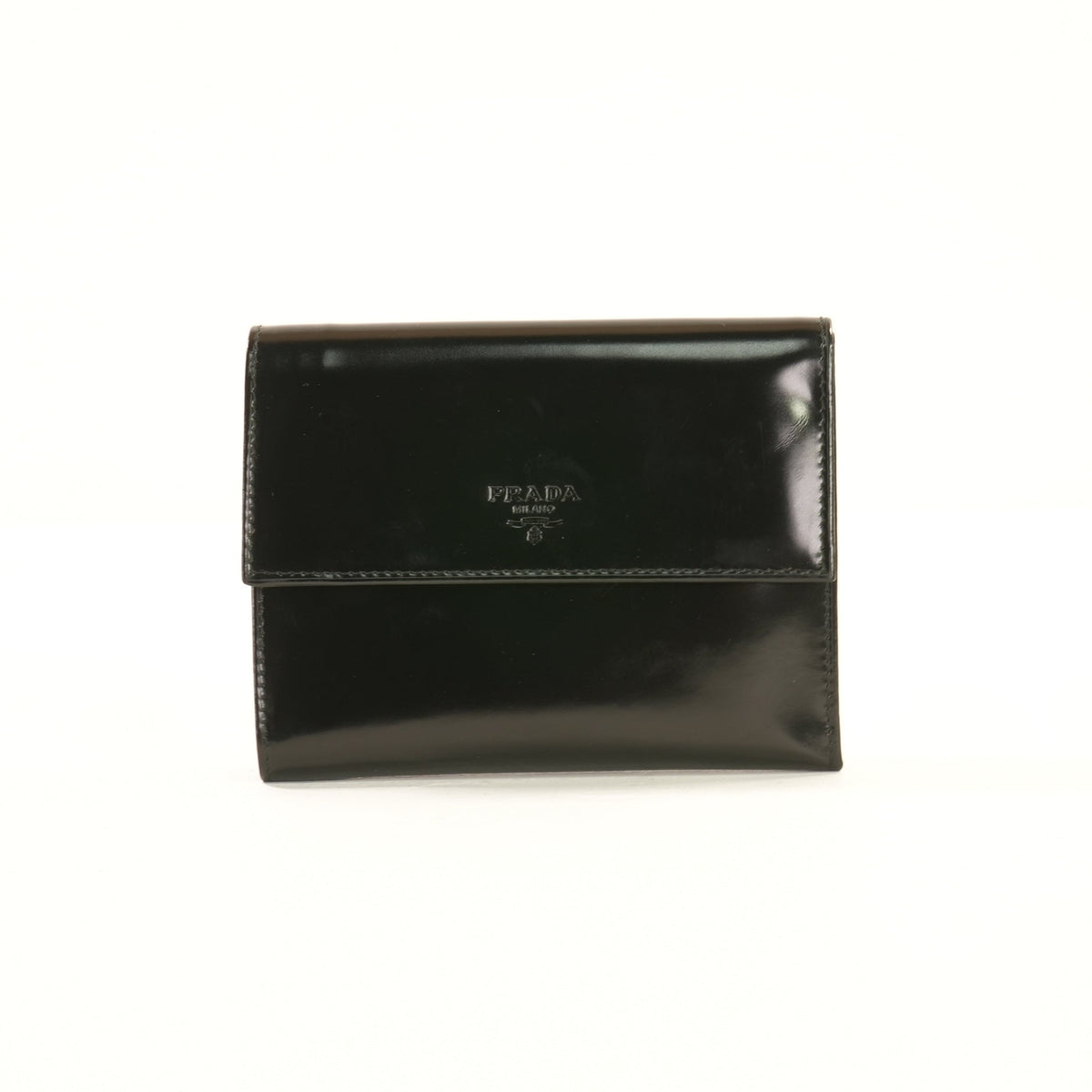 Prada Black Trifold Wallet (Box)