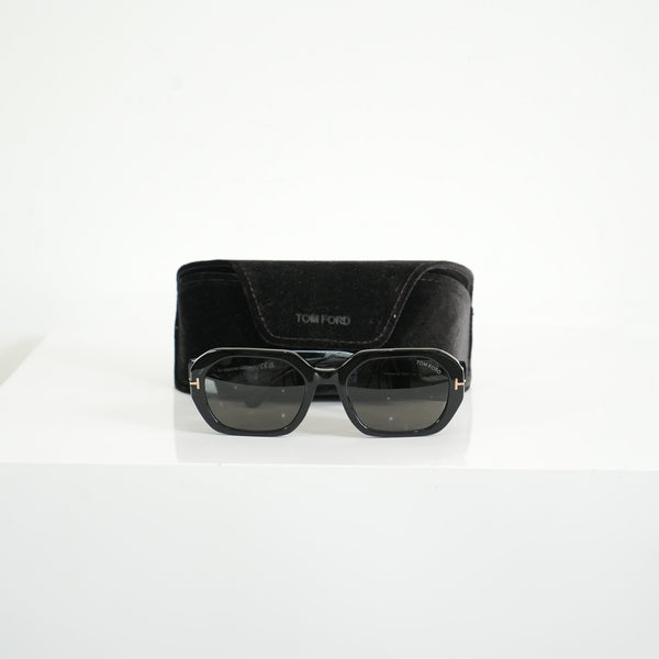 Tom Ford Veronique-02 TF917 01A Shiny Black Sunglasses