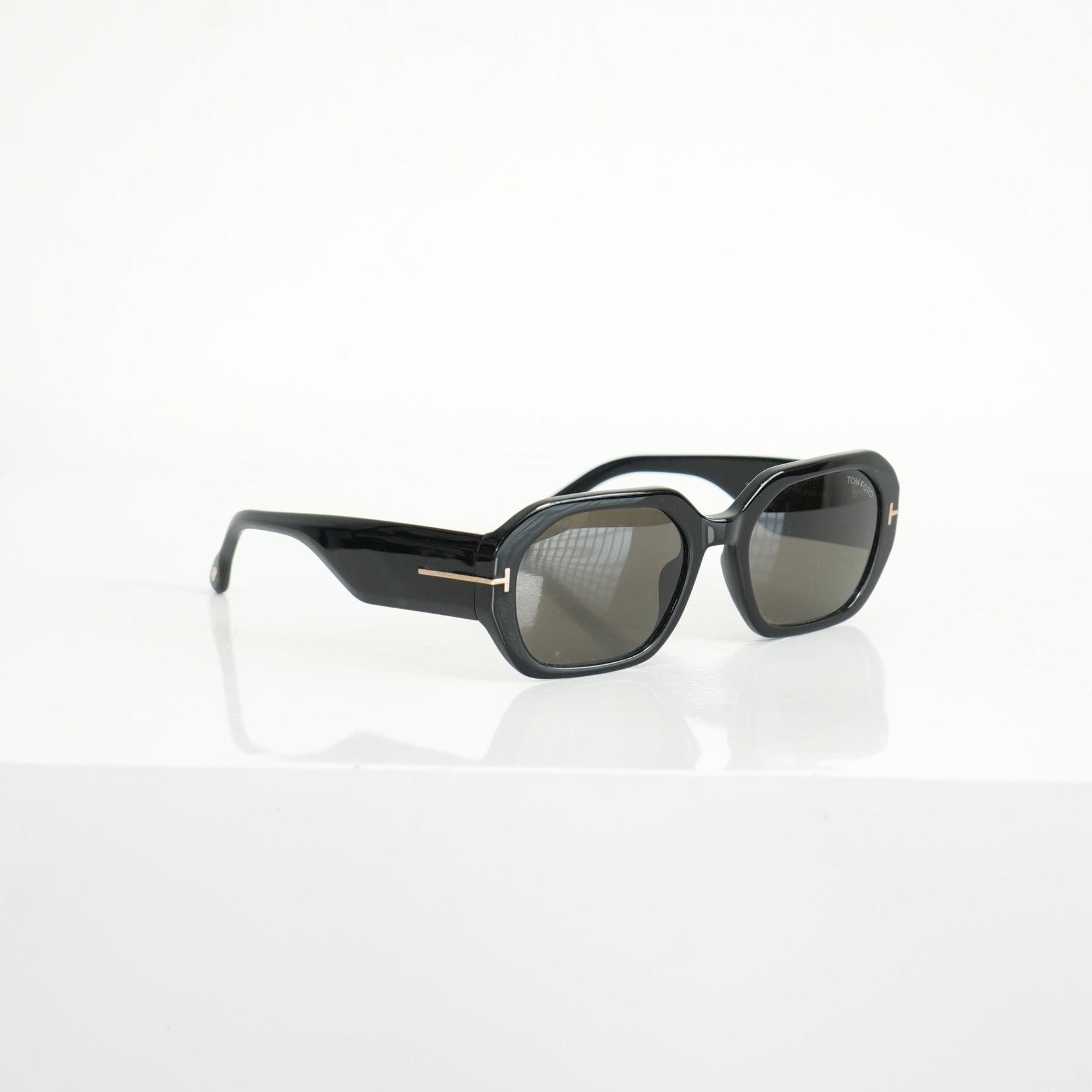 Tom Ford Veronique-02 TF917 01A Shiny Black Sunglasses
