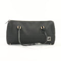 Fendi Black Canvas Monogram Weekender Shoulder Bag