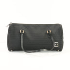 Fendi Black Canvas Monogram Weekender Shoulder Bag