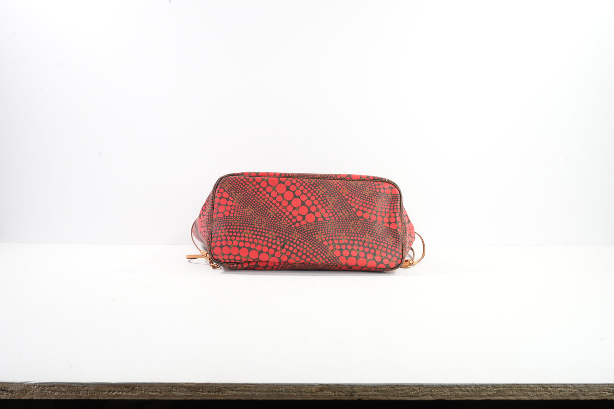 Louis Vuitton Red Yayoi Kusama Monogram Neverfull