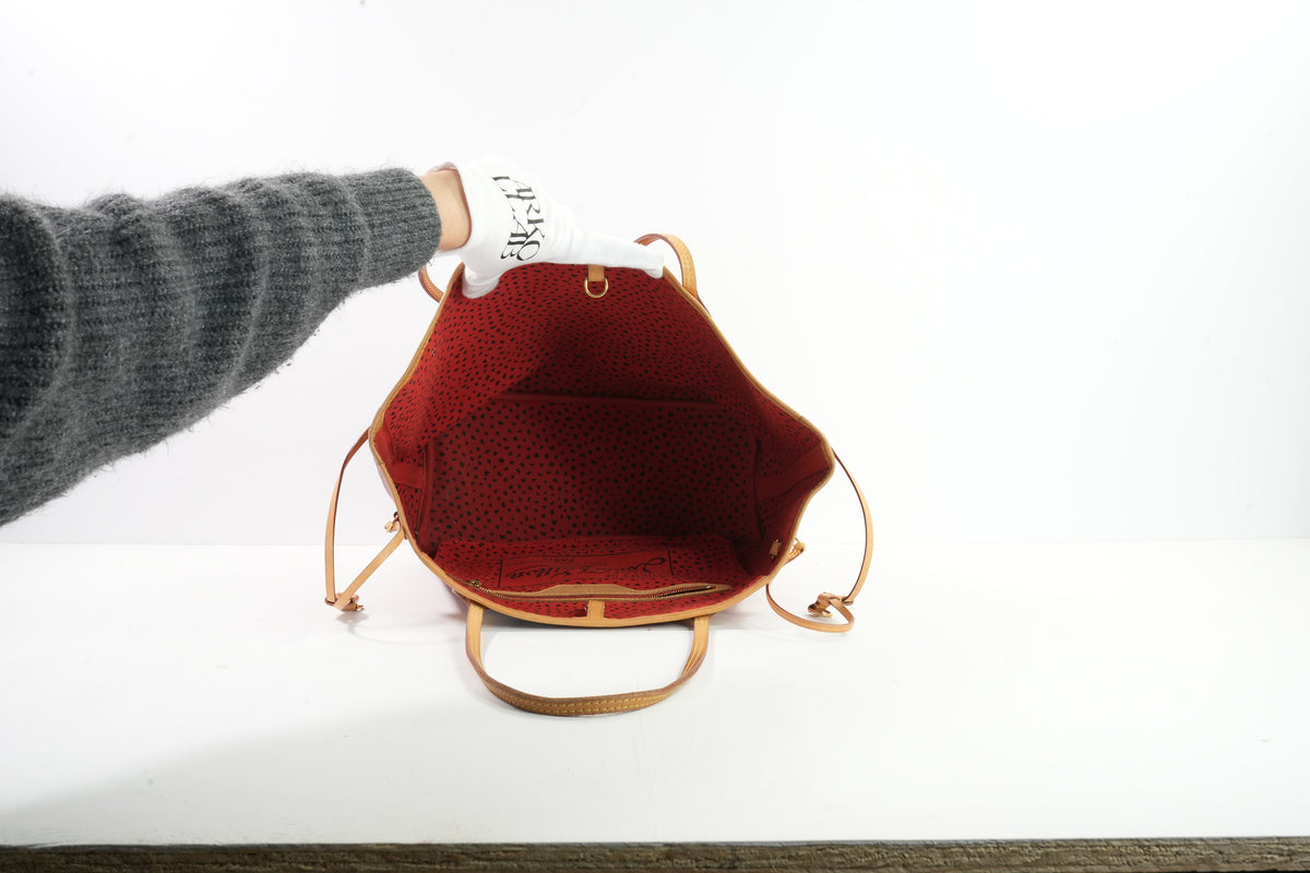 Louis Vuitton Red Yayoi Kusama Monogram Neverfull