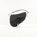 Christian Dior Monogram Black Diorissimo Canvas Saddle Bag (dust bag)