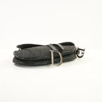 Christian Dior Monogram Black Diorissimo Canvas Saddle Bag (dust bag)
