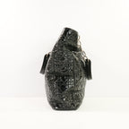 Christian Dior Black Patent Cannage Lady Dior Soft Shopping Tote Bag w/ Silver Hardware