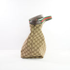 Gucci Brown And Beige GG Canvas Giglio Large Tote Bag Full Set