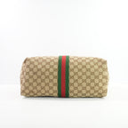 Gucci Brown And Beige GG Canvas Giglio Large Tote Bag Full Set