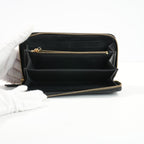 Fendi Monster (Bag Bugs) Around-Zip Long Wallet in Black Leather (Box)