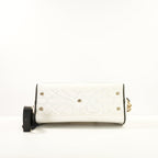 Christian Dior Vibe Bowling Bag in White & Black Leather