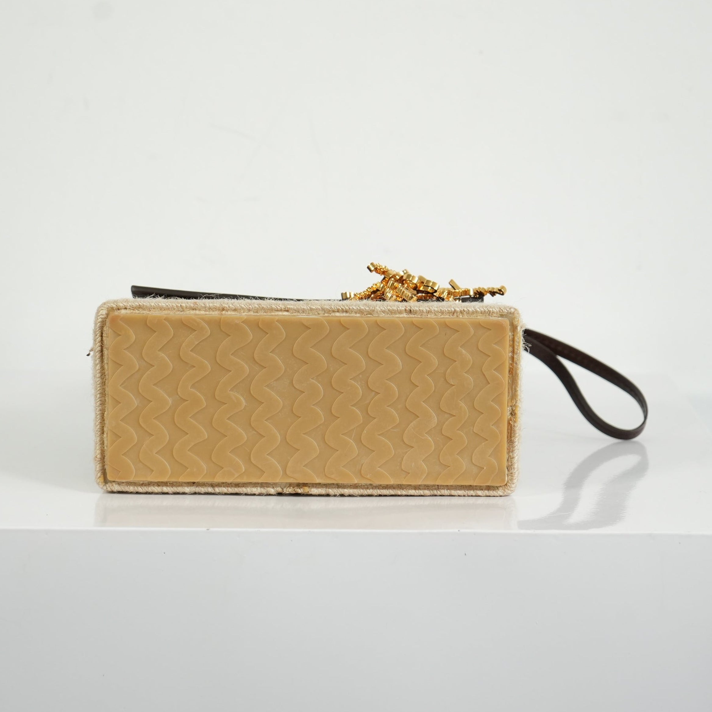 Jacquemus Brown Leather Le Chiquitol Moyen Cordao Top Handle