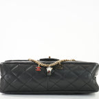 Chanel 2010 "Paris Shanghai" Metiers d'Art China Doll 2.55 Reissue Flap Bag in Black Lambskin
